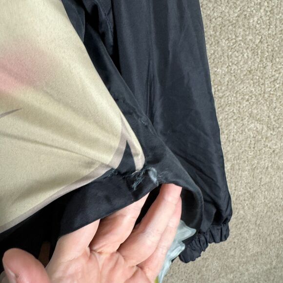 Space Jam Looney Tunes Jacket Men’s  Medium Black Lola Bunny Hooded Members Only - Picture 4 of 11